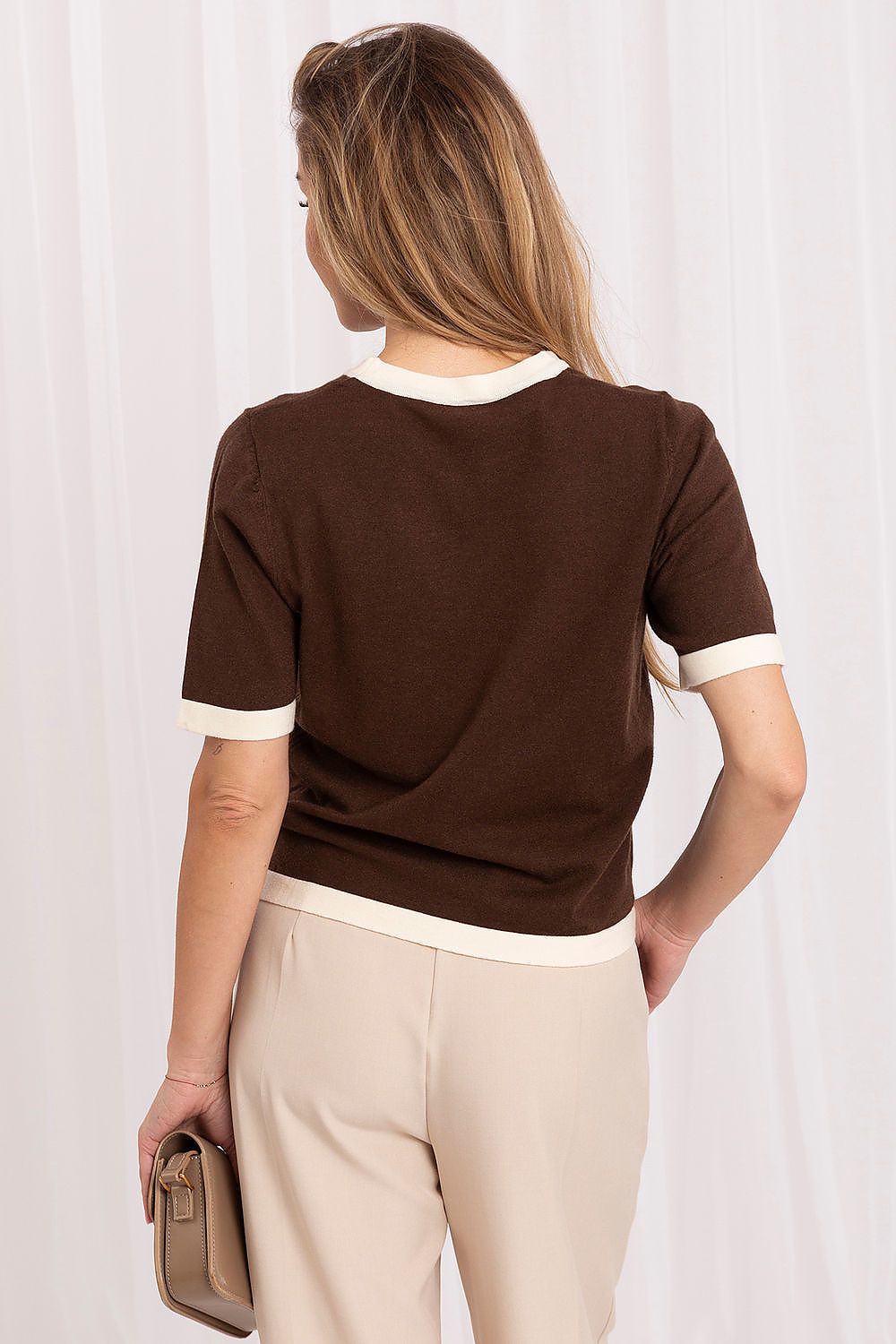 Short sleeve sweater model 230899 Italy Moda
