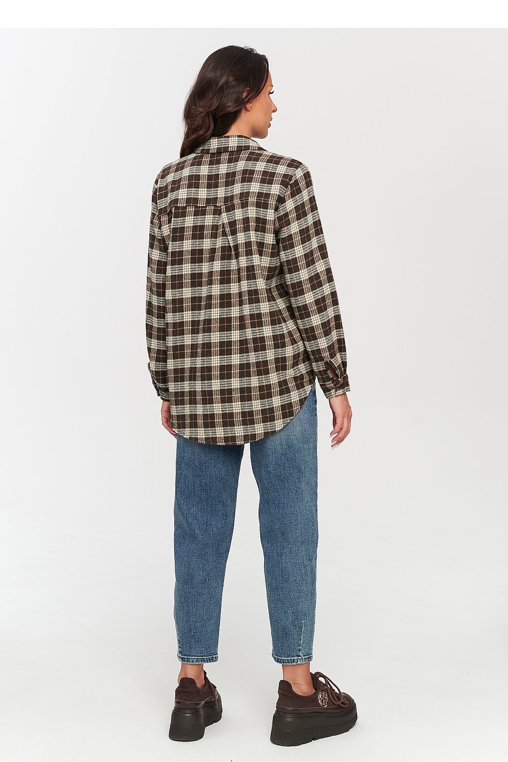 Long sleeve shirt model 231012 Makadamia