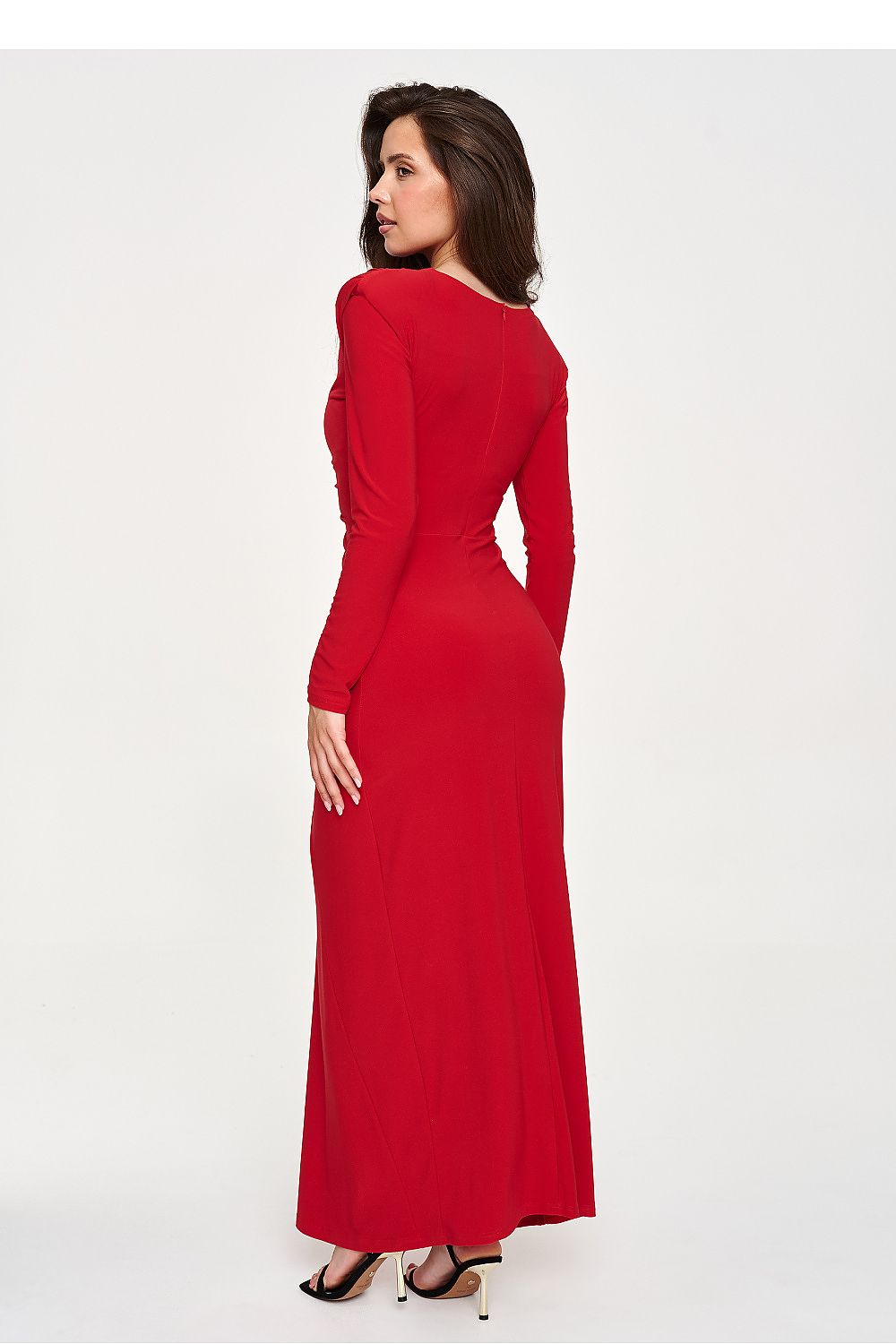 Long dress model 232508 Makadamia