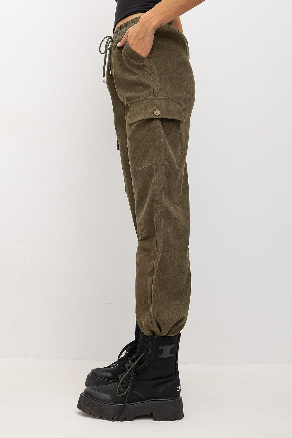 corduroy trousers model 232539 Factory Price