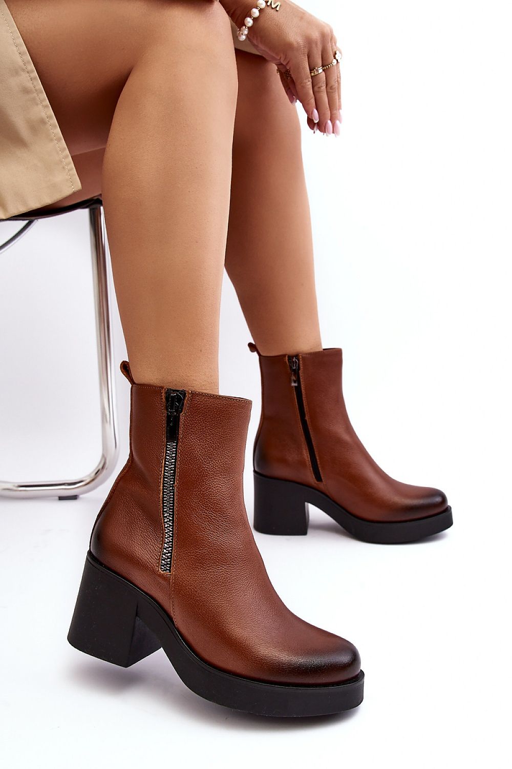 Heel boots Step in style