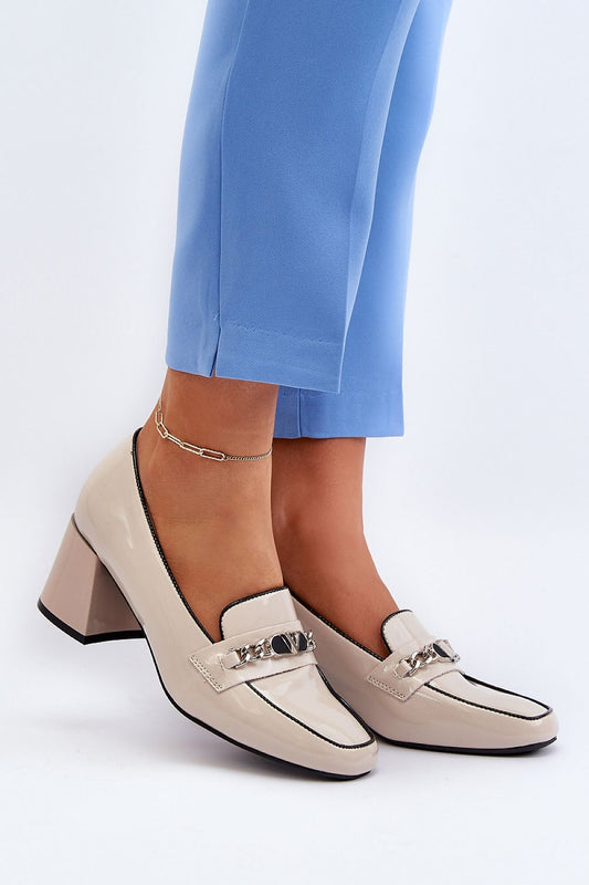 Block heel pumps Step in style