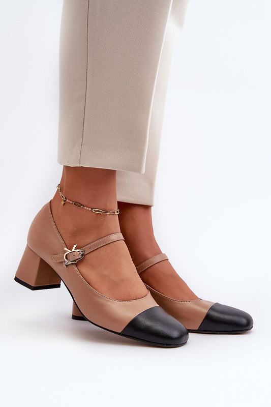 Block heel pumps Step in style