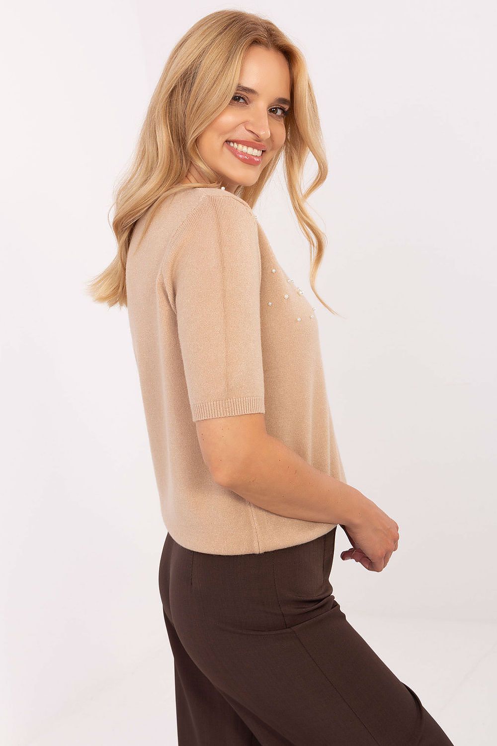  Short sleeve sweater model 216756 Factory Price 