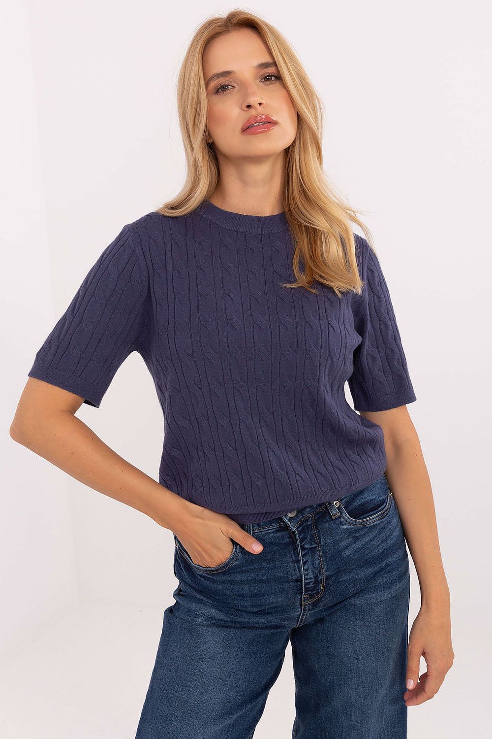  Short sleeve sweater model 216867 Factory Price 