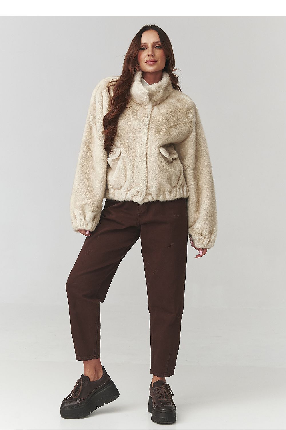  Jacket model 220779 Makadamia 