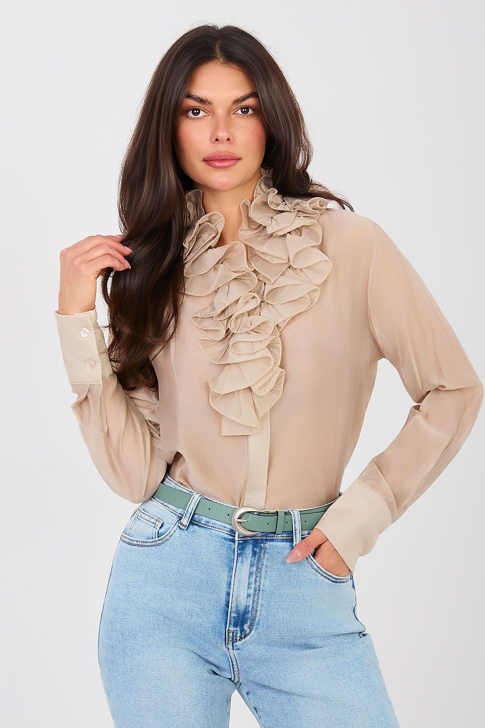  Long sleeve shirt model 224134 Factory Price 
