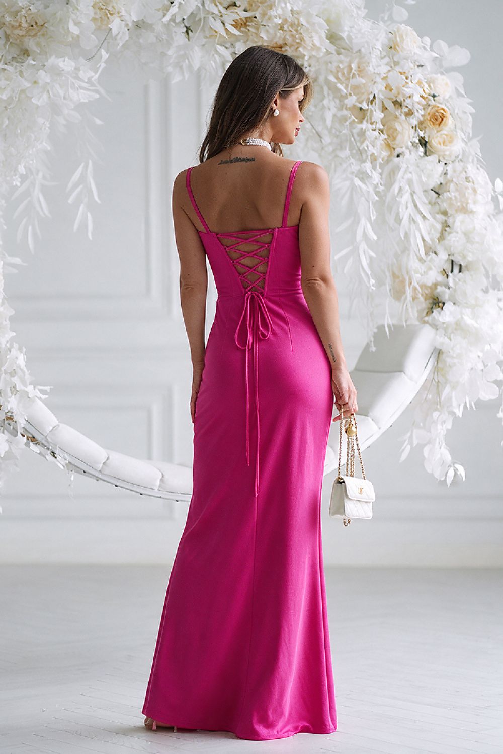  Long dress model 232794 Bicotone 