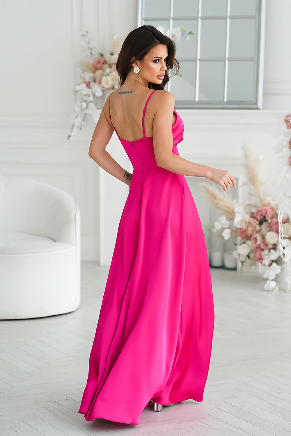  Long dress model 232803 Bicotone 