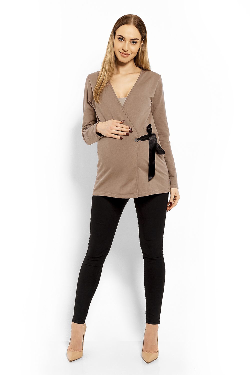  Maternity blouse model 113241 PeeKaBoo 