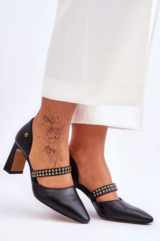 Block heel pumps Step in style