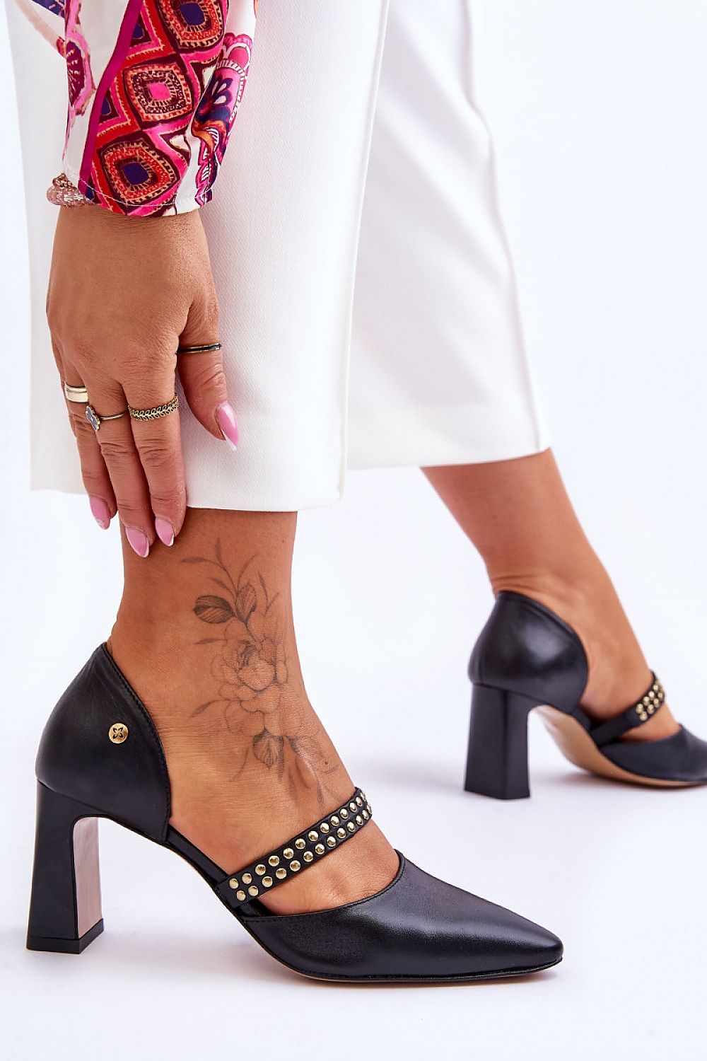 Block heel pumps Step in style