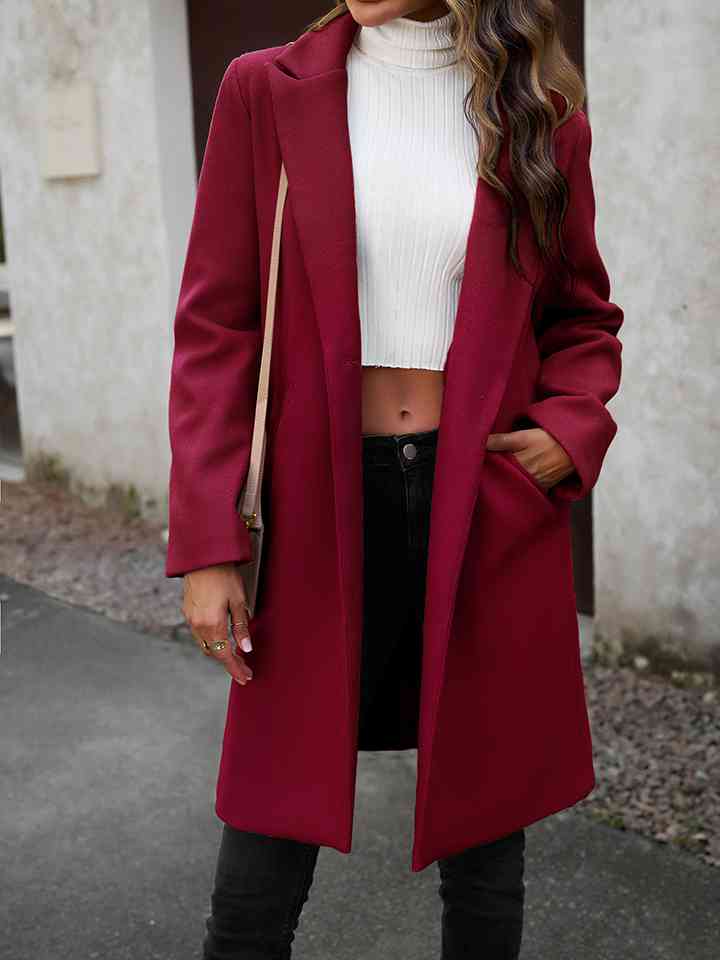 Pocketed Long Sleeve Jacket