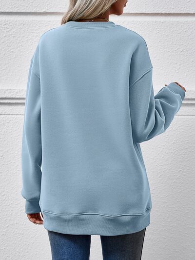 MERRY CHRISTMAS Dropped Shoulder Sweatshirt