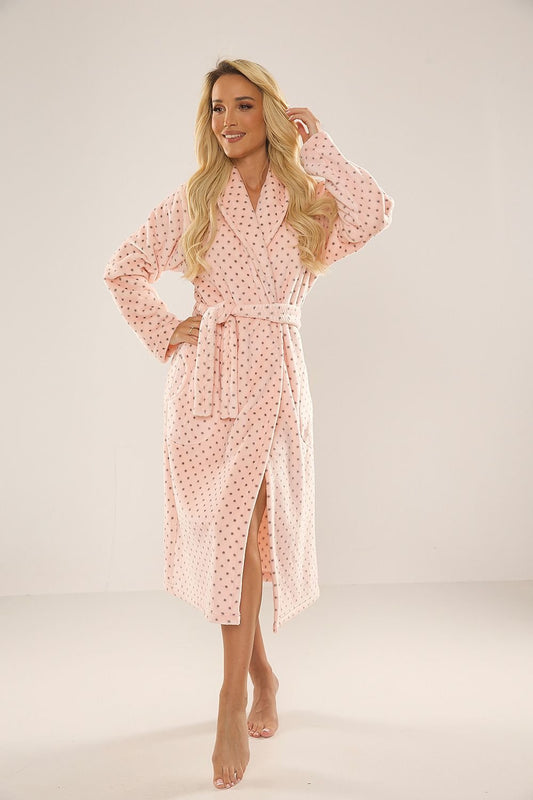 Long bathrobe model 186859 De Lafense